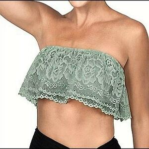 Fashion Forms Flouncy Lace Bandeau Bra NWT